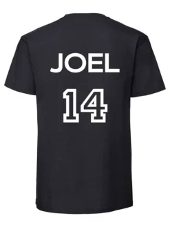 Pelipaita vanhemmalle omalla tekstillä, S-5XL musta