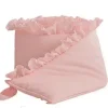 Pinnasängyn reunan suoja röyhelöllä 360cm, dusty pink
