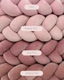 Pinnasängyn suoja 360cm, powder pink