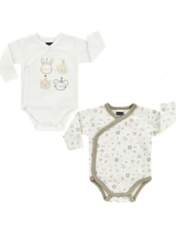Pitkähihainen kietaisubody 2-pack, pupu | BOLEY