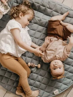 Play&Go leikkimatto/lelupussi Organic Soft, Dusty Blue