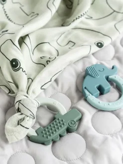 Purulelu 2-pack Deer friends Green/Blue | DONE BY DEER