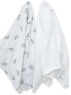 Puuvillainen harsoliina 2kpl 70x70 cm – Bluebell
