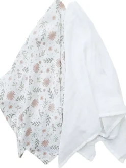 Puuvillainen harsoliina 2kpl 70x70 cm – Blossom