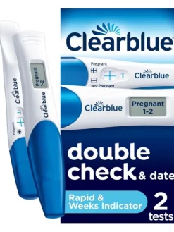 Raskaustestit Clearblue Double-Check and Date
