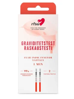 RFSU Helppo & Nopea -raskaustestiliuska 2 kpl