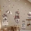 Seinätarra Setti 150x100cm, Retro Bears