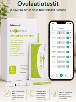 Smile Reader Ovulaatiotesti 10 kpl + Sovellus