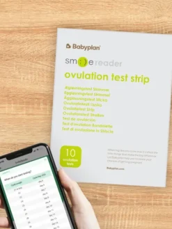 Smile Reader Raskaaksi -pakkaus - 10 Ovulaatiotestiä + 5 Raskaustestiä + Sovellus
