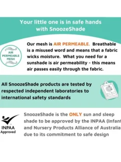 SnoozeShade Original Deluxe – vaunujen pimennyssuoja
