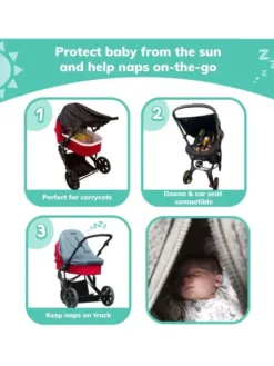SnoozeShade Original Deluxe – vaunujen pimennyssuoja