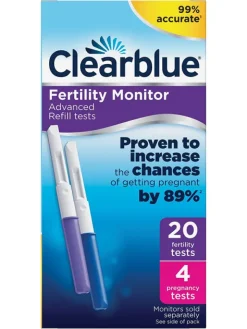 Testipuikot hedelmällisyysmonitoriin Clearblue 20 + 4 kpl