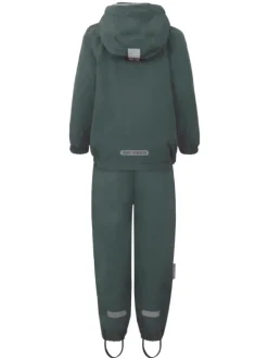T2HPlain rain set with fleece, green koko98