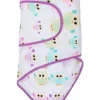 Vauvan kapalo, pöllöt, violetti reuna | MIRACLE BLANKET