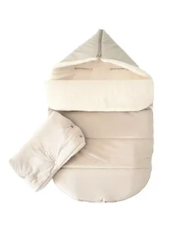 Vauvan talvi lämpöpussi jossa lampaantalja, beige