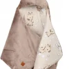 Vauvan turvakaukalon lämpöpussi – Beige velvet and giraffes
