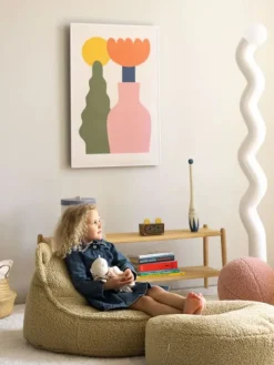 Wigiwama - Lasten säkkituoli Teddy Matcha Bear